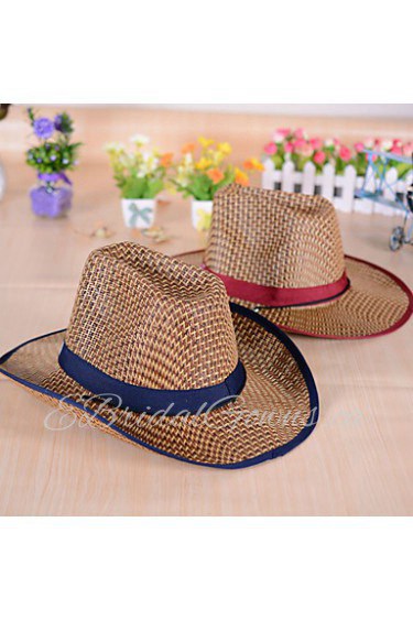 Unisex Canvas/Straw Straw Hat , Vintage/Casual All Seasons