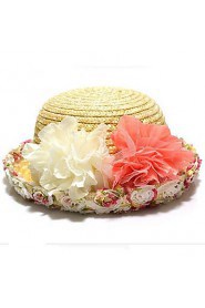 Women Cute Casual Spring Summer UV Lace Floral Beach Straw Holiday Hat