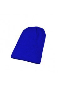 Fluorescent Color Wool Knit Hat Men And Women Hip-hop Head Cap Candy Color Hedging Cap