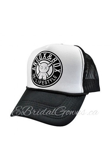 Unisex Cotton Vintage Casual Character Printing Mesh Hip-hop Cap