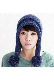 Women Lovely Ball Knitted Cap