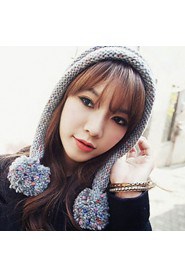 Women Lovely Ball Knitted Cap