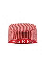 Unisex Cotton Printed Stripe Letter Embroidery Baseball Cap Hip-hop Visor Hat