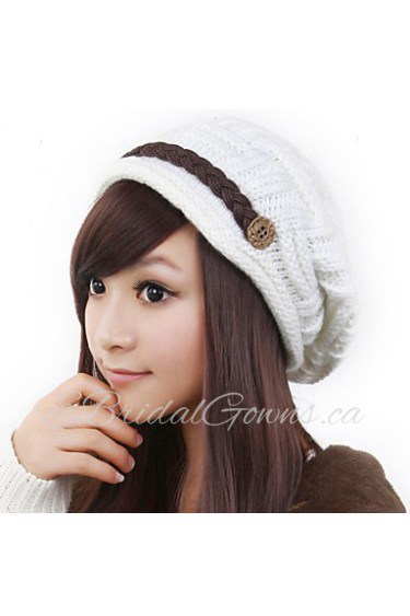 Lovely Warm Autumn And Winter Fashion Crimping Wool Ear Protection Hat