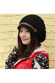 Lovely Warm Autumn And Winter Fashion Crimping Wool Ear Protection Hat