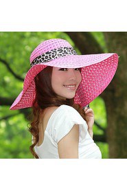 Summer Hollow Ribbon Bow Lady Straw Beach Sun Hat