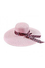 Summer Hollow Ribbon Bow Lady Straw Beach Sun Hat