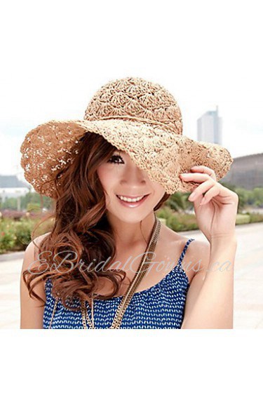 Women Straw Fashion Simple Beach Fedora Hat,Cute/ Party/ Casual Spring/ Summer/ Fall