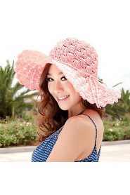 Women Straw Fashion Simple Beach Fedora Hat,Cute/ Party/ Casual Spring/ Summer/ Fall