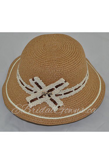 Women Straw Bow Sun Hat,Cute/ Party/ Casual Spring/ Summer/ Fall