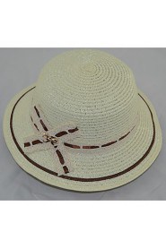 Women Straw Bow Sun Hat,Cute/ Party/ Casual Spring/ Summer/ Fall