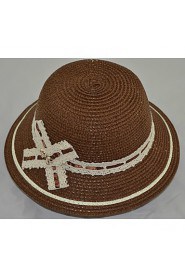 Women Straw Bow Sun Hat,Cute/ Party/ Casual Spring/ Summer/ Fall