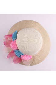 Women Straw Flowers Sun Hat,Cute/ Party/ Casual Spring/ Summer/ Fall