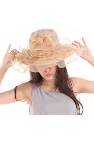 Women Polyester Floppy Hat , Casual Summer