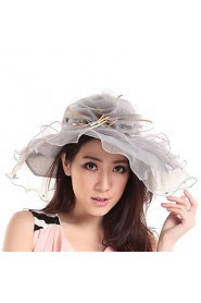 Women Polyester Floppy Hat , Casual Summer