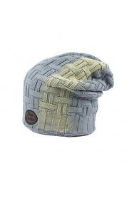 Square Color Changed Knitted Hat