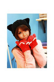 WoMen Cute Warm Knitted Hat