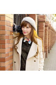 Women Faux Fur Beret Hat , Cute/Casual Winter