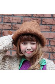 Women Knitwear Bucket Hat , Casual Winter