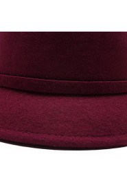 Women'S And Men's Wool Bow Bowler Fashion Hats