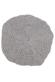 Women's Warm Solid Color Crocheted Beanie