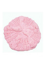 Women's Warm Solid Color Crocheted Beanie