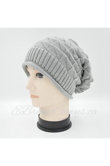 Hou&Tong? Unisex Diamond Knitting Beanie Hat