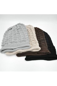 Hou&Tong? Unisex Diamond Knitting Beanie Hat