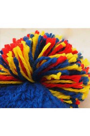 Kid's Contrast Color Ball Head Hat