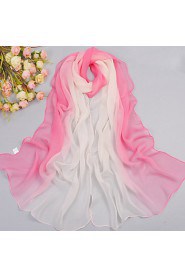 Women's Casual Gradient Color Yarn Scarf