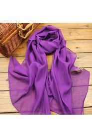 Fashion Shawls Shawls/Scarves Chiffon Candy Pink/Purple(More Colors)