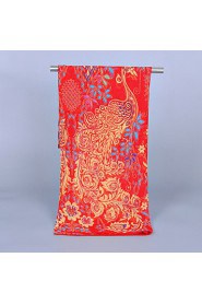 Women's Chiffon Colorful Print Scarf