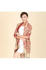 Ms. National Wind Long Section Of Cotton Jacquard Fringed Scarves