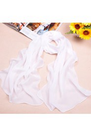 Women's Cute/Casual Chiffon/Polyester Solid Color Scarves