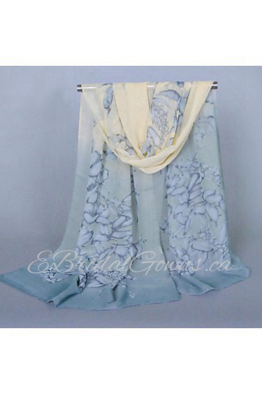 Women's Chiffon Colorful Print Scarf