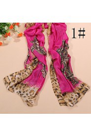 HOT sale Women's fashion leopard print silk fabrics scarves shawl