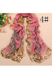 HOT sale Women's fashion leopard print silk fabrics scarves shawl