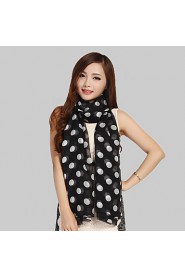 Women High-grade Polka Dot Printed Chiffon Beach Towel Fashion Shawls