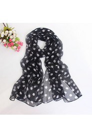 Women High-grade Polka Dot Printed Chiffon Beach Towel Fashion Shawls