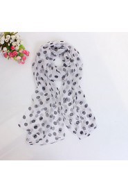 Women High-grade Polka Dot Printed Chiffon Beach Towel Fashion Shawls