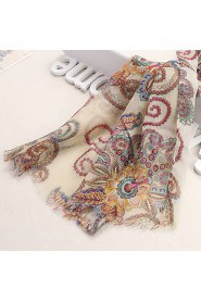 Ms flower voile scarf shawl