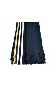 The Latest Men's Striped Scarf Long Korean Spell Color Knit Warm Scarves