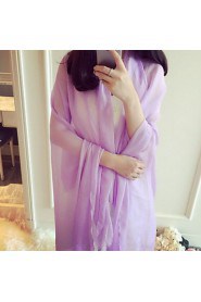 Women Sunscreen Spring And Summer Sun Pure Color Thin Wild Ladies Shawl Dual Long Scarves Beach Towel