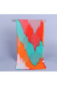 Women's Chiffon Colorful Print Scarf