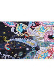 Women's Chiffon Colorful Print Scarf