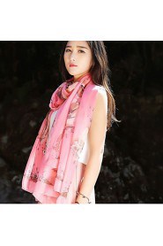 Printed Silk Autumn And Winter Scarves Female Wild Long Section Of The Warm Shawl