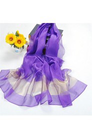 Shawls Silk/Polyester Solid Color Casual/Wedding Shawls/Scarves(More Colors)