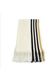 The Latest Men's Striped Scarf Long Korean Spell Color Knit Warm Scarves