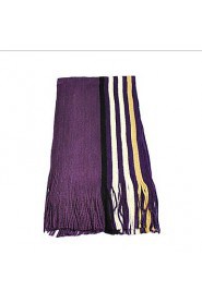 The Latest Men's Striped Scarf Long Korean Spell Color Knit Warm Scarves