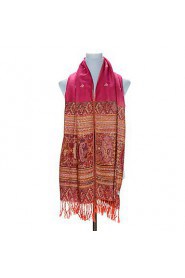 Ms. Bohemian Ethnic Style Bee Printing Embroidered Fringed Shawls Scarves